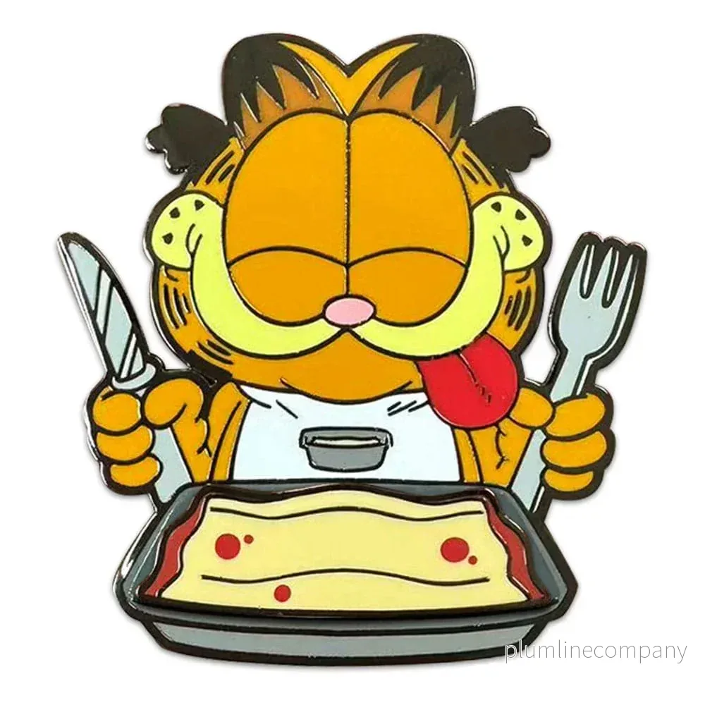 Garfield Pin Badge – Disco Garfield med Lasagne, 5 cm Garfield Pin Badge – Disco Garfield med Lasagne, 5 cm