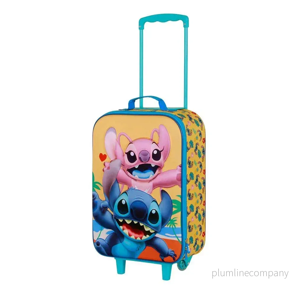 Lilo & Stitch Soft 3D Ryggsäck med Hjul Suitcase Stitch Ocean Blue 52 cm Lilo & Stitch Soft 3D Ryggsäck med Hjul Suitcase Stitch Ocean Blue 52 cm