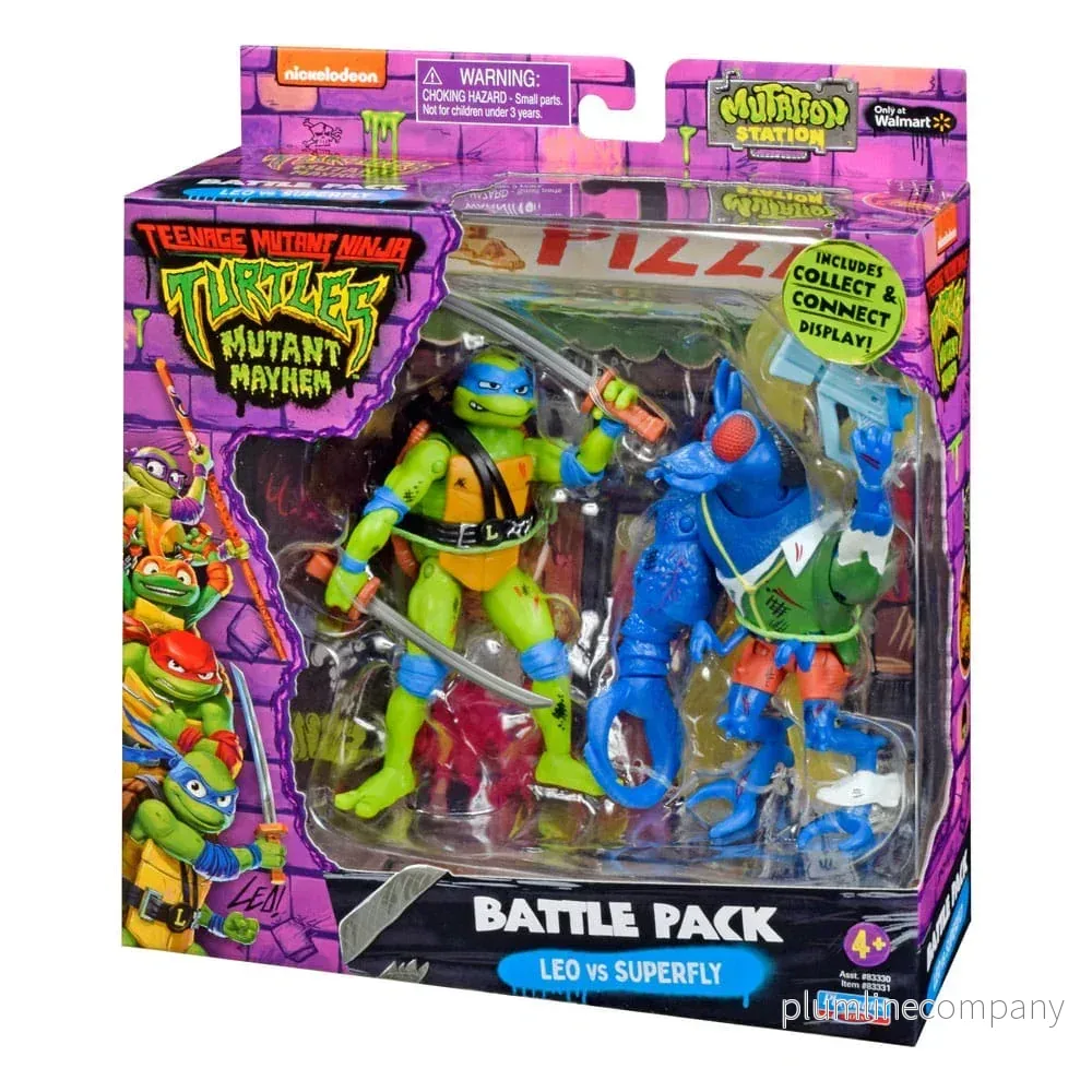 Teenage Mutant Ninja Turtles Actionfigur Leonardo vs. Super Fly 11 cm - Bild 3