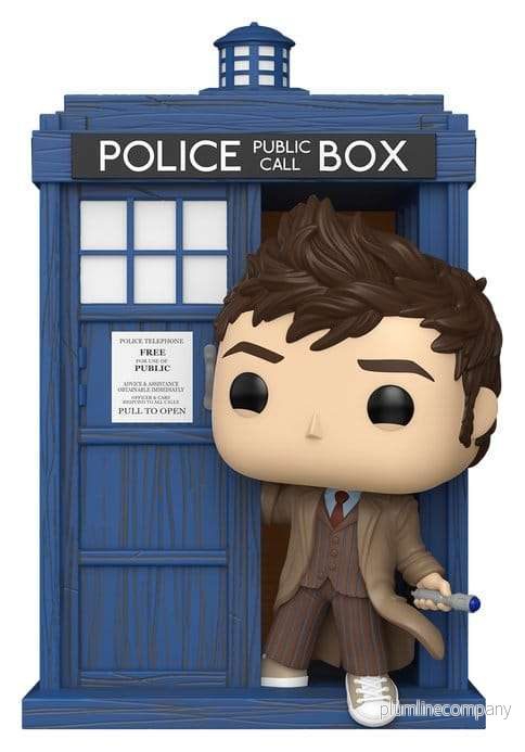 Doctor Who POP! Rides Deluxe Vinylfigur Tenth Doctor med TARDIS 9 cm