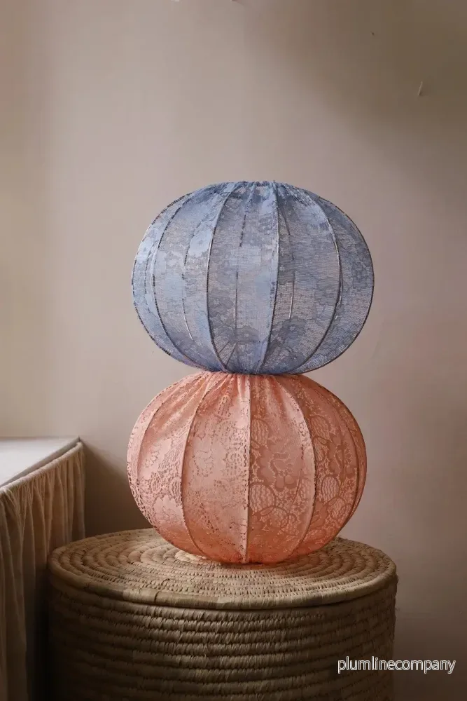 Myrull lampskärm 30 cm till bordslampa spets