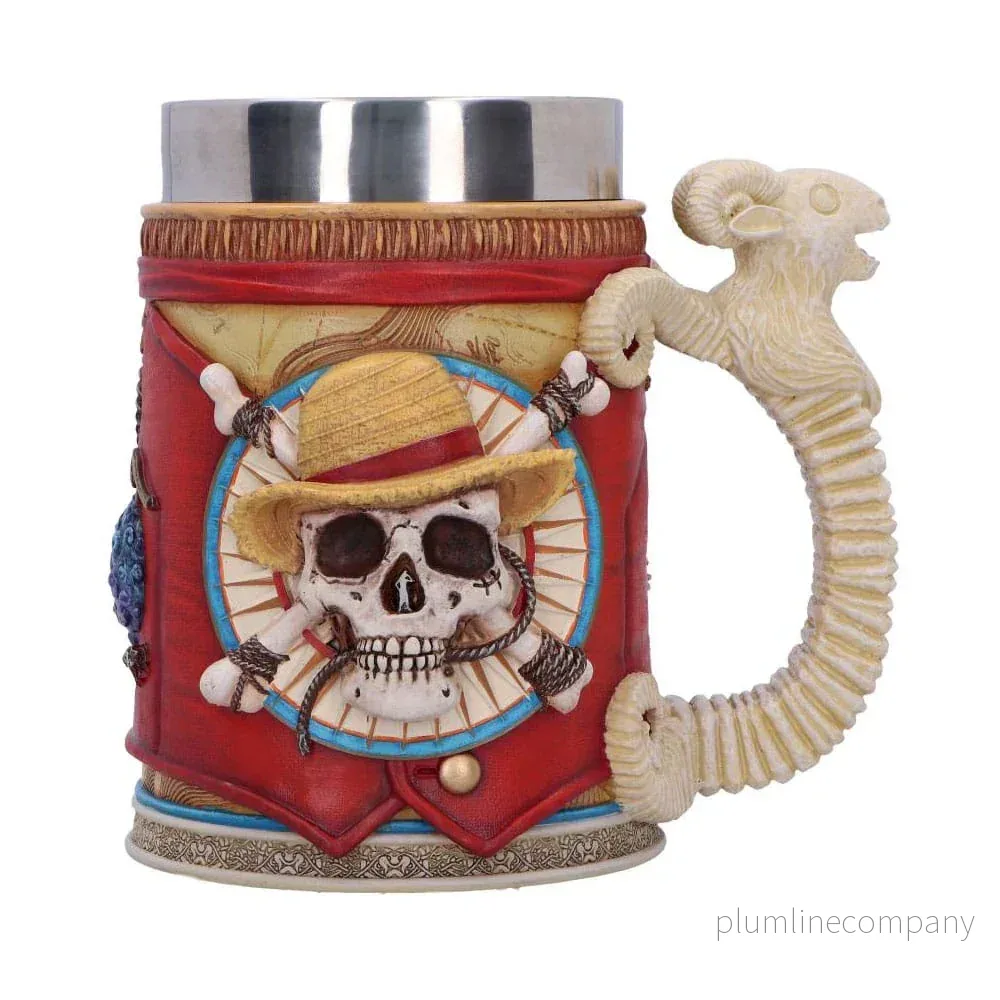 One Piece Tankard Luffy 17 cm – Officiell och Handmålad