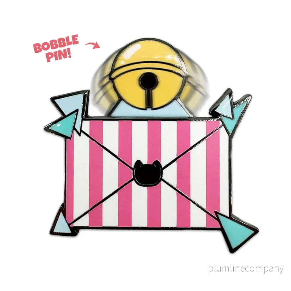 Bee och PuppyCat Bobble Pin Badge - Brev 5 cm - Bild 3