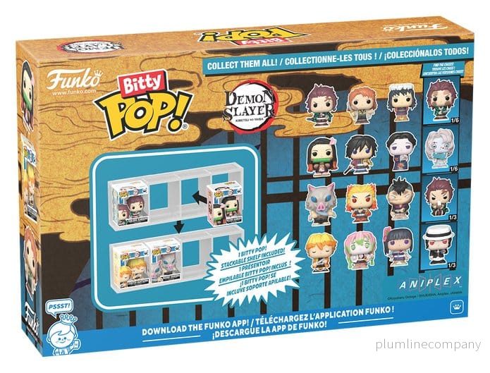 Demon Slayer: Kimetsu no Yaiba Bitty POP! Figur 4-Pack Tanjiro 2,5 cm - Bild 3