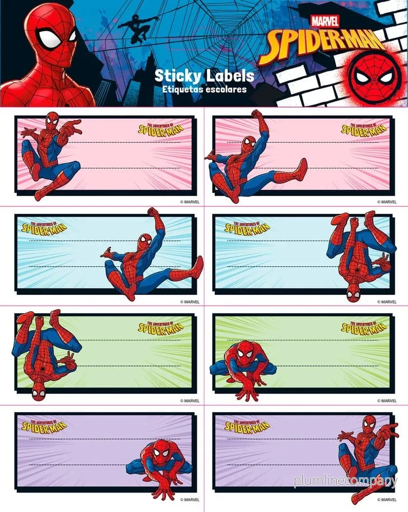 Spider-Man självhäftande etiketter