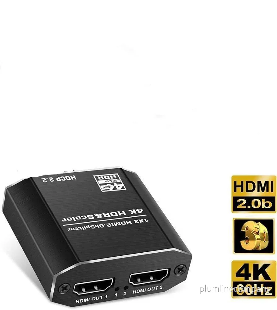 NÖRDIC HDMI Splitter 1 till 2 4K 60Hz HDCP2.2 18Gbps HDMI kablar i bilder ingår ej NÖRDIC HDMI Splitter 1 till 2 4K 60Hz HDCP2.2 18Gbps HDMI kablar i bilder ingår ej
