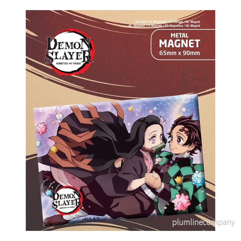 Demon Slayer: Kimetsu no Yaiba Kylskåpsmagnet Tanjiro & Nezuko - Bild 2