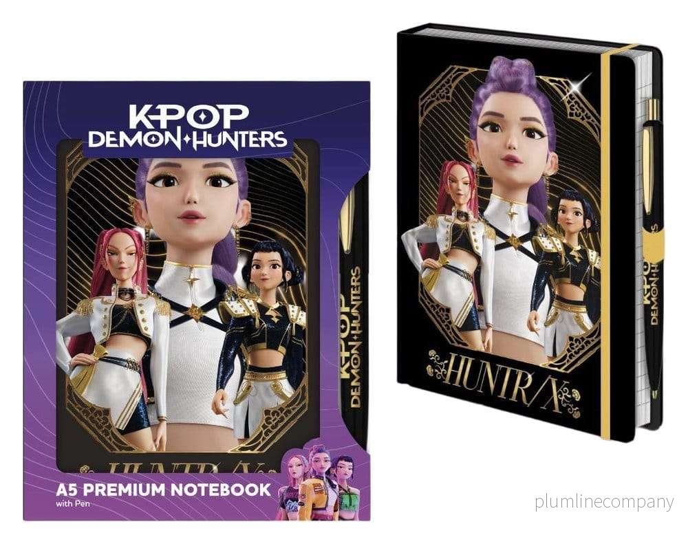 KPop Demon Hunters Anteckningsbok med penna A5 Premium Golden KPop Demon Hunters Anteckningsbok med penna A5 Premium Golden