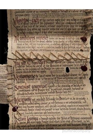 The Hobbit Mini Replica: Bilbo Baggins Burglar Contract - Bild 3