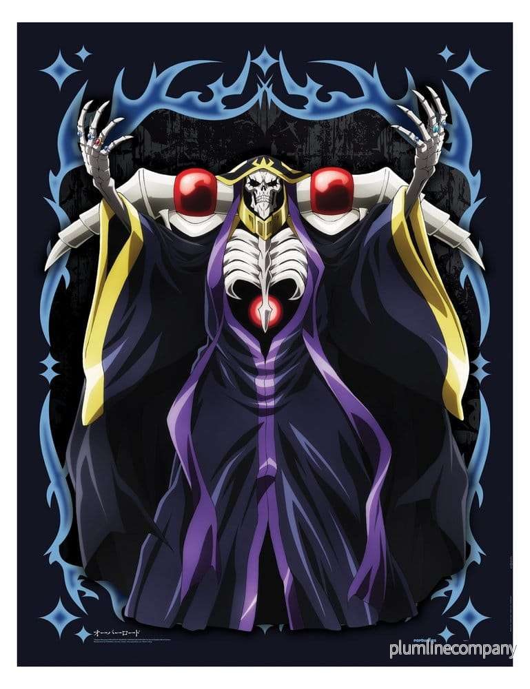 Overlord väggscroll Ainz Ooal Gown 130 x 170 cm