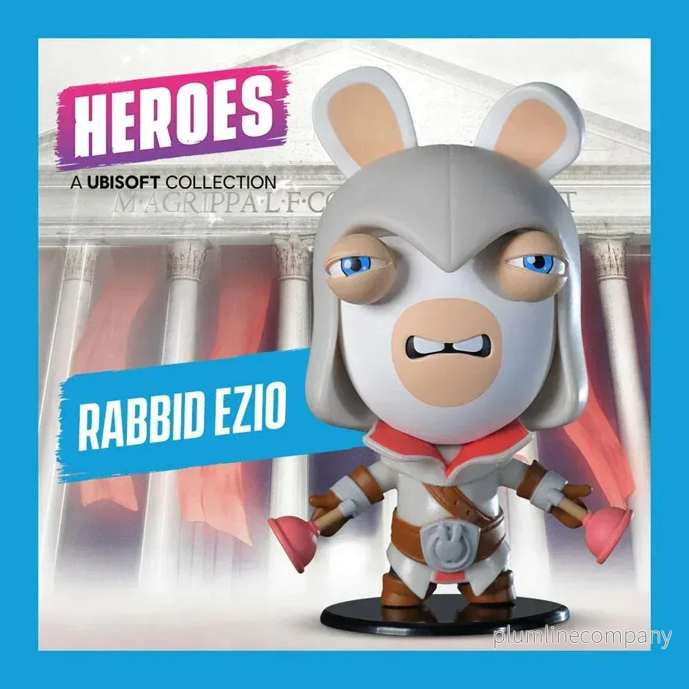 Assassin's Creed / Raving Rabbid Ubisoft Heroes Collection Chibi Figur Rabbid Ezio 10 cm - Bild 3