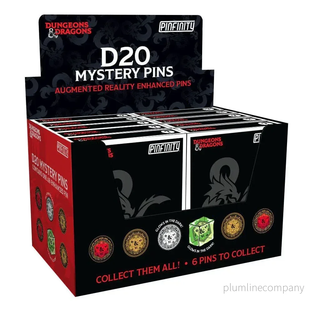 Dungeons & Dragons Pins Blind Box – D20 Pins Assortment (10 st) Dungeons & Dragons Pins Blind Box – D20 Pins Assortment (10 st)