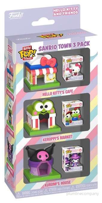 Sanrio Bitty POP! Towns vinylfigurer 3-pack SanrioTown Sanrio Bitty POP! Towns vinylfigurer 3-pack SanrioTown