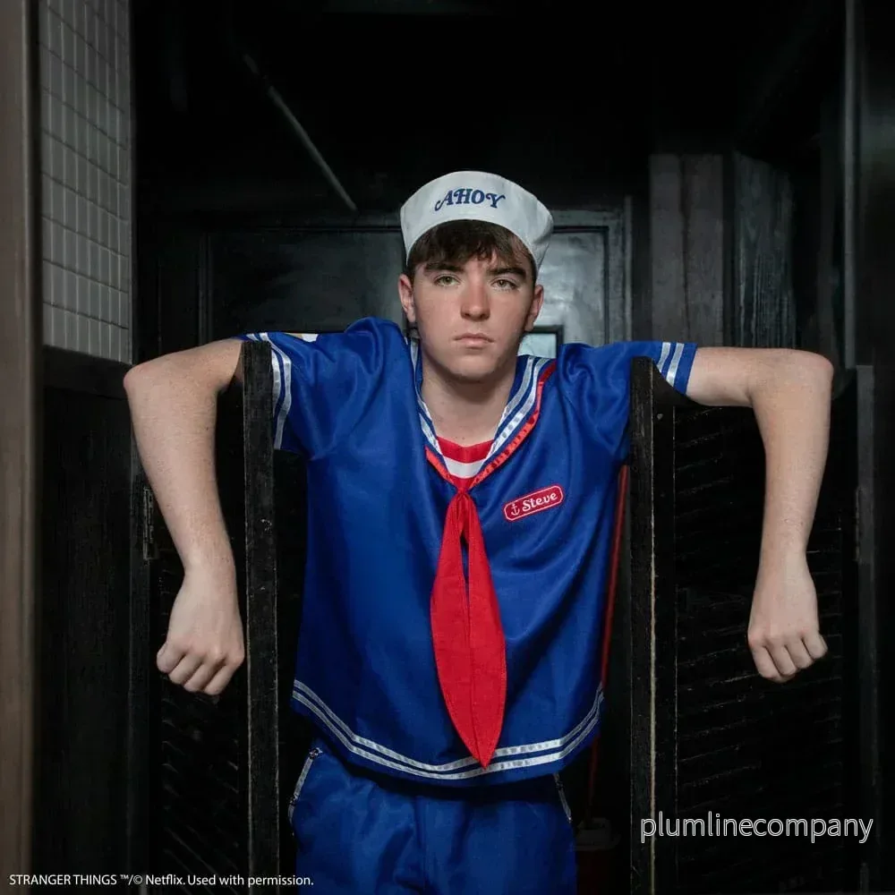 Stranger Things: Scoops Ahoy Steve Kostym Storlek S/M - Bild 3