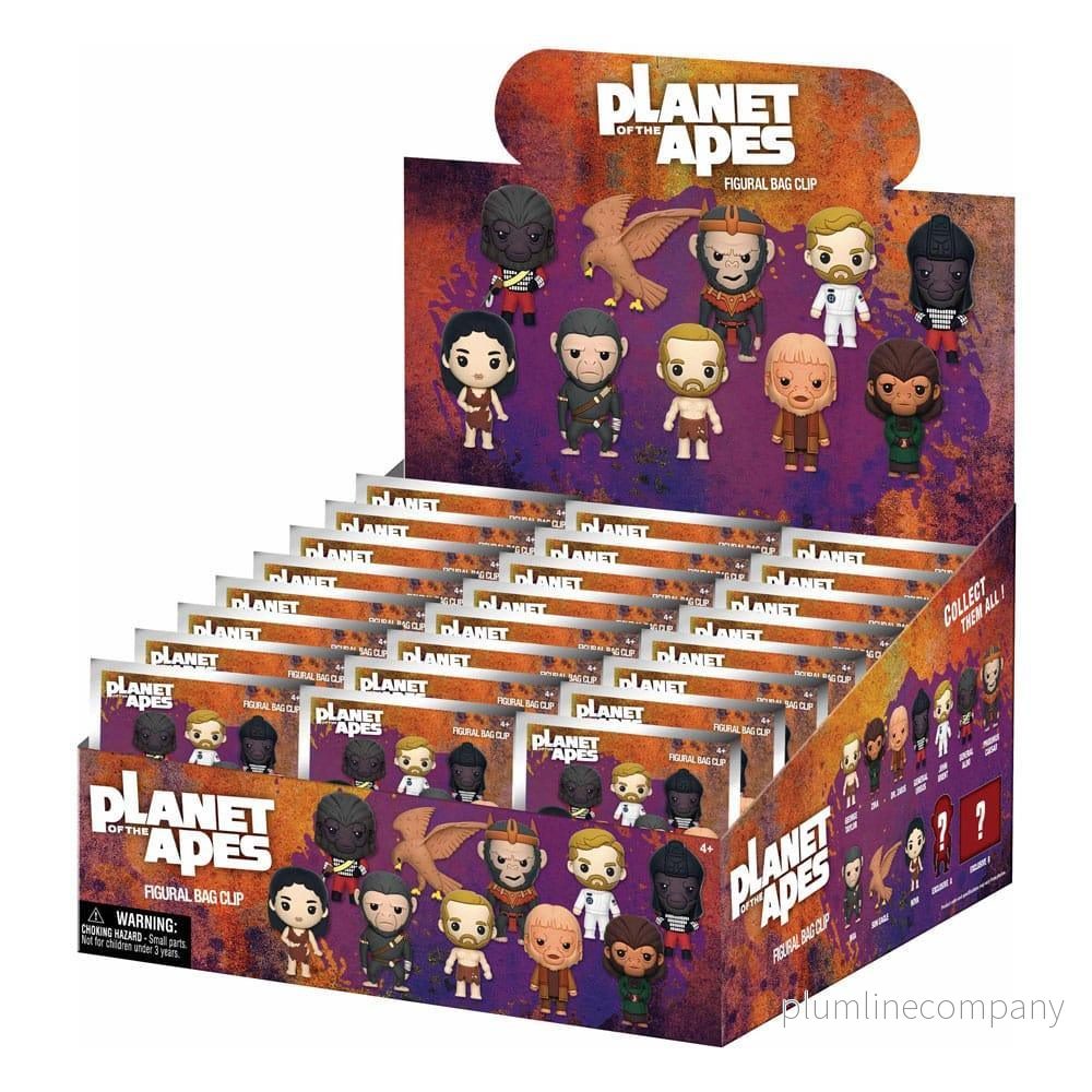 Planet of the Apes 3D Foam Bag Clips Series 1 Display (24) Planet of the Apes 3D Foam Bag Clips Series 1 Display (24)