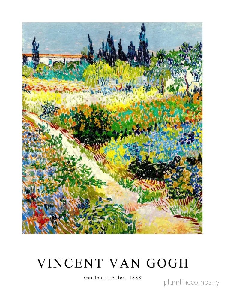 Garden at Arles Poster Garden at Arles Poster