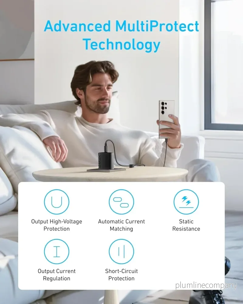 Anker 45W USB-C-laddare med PPS-snabbladdning för iPad och andra USB-C-enheter - Bild 3