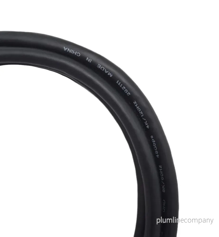 NÖRDIC CERTIFIED CABLES 2m Ultra High Speed HDMI2.1 8K 60Hz 4K 120Hz 144Hz 48Gbps Dynamic HDR eARC Game Mode VRR Dolby ATMOS guldpläterad PVC svart - Bild 3