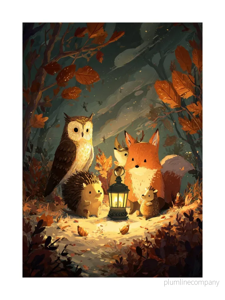 Woodland Friends Poster Woodland Friends Poster