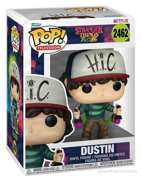 Stranger Things: Berättelser från '86 POP! Animation Figur Dustin 9 cm - Bild 3