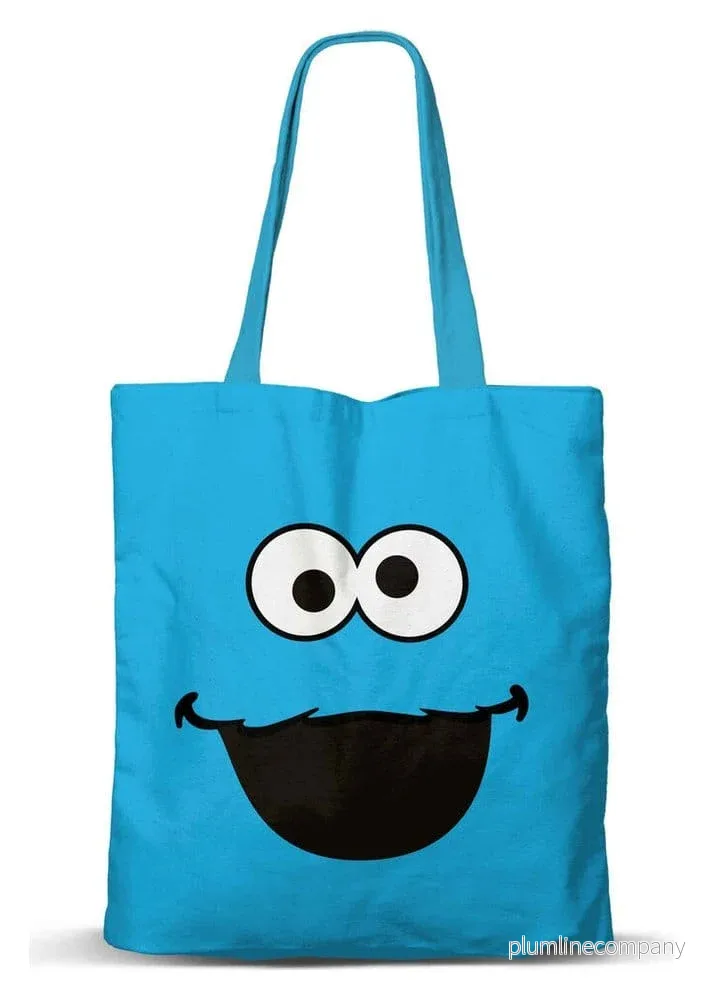 FAN Shopping Bag Cookie Monster Ansikte FAN Shopping Bag Cookie Monster Ansikte
