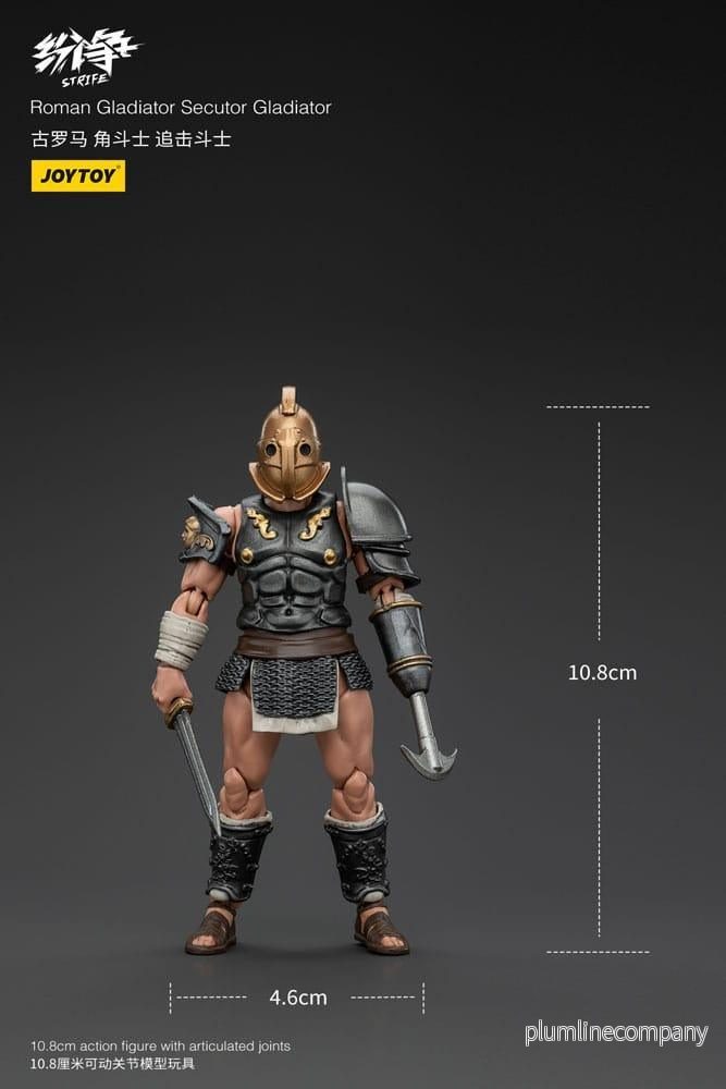 Strife Action Figure 1/18 Romersk Gladiator Secutor 11 cm - Bild 3