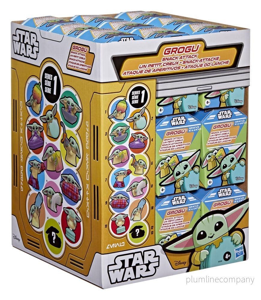 Star Wars Mini Figurer 4 cm Grogu Snack Attack Serie 1 Blind Box Display (24) Star Wars Mini Figurer 4 cm Grogu Snack Attack Serie 1 Blind Box Display (24)