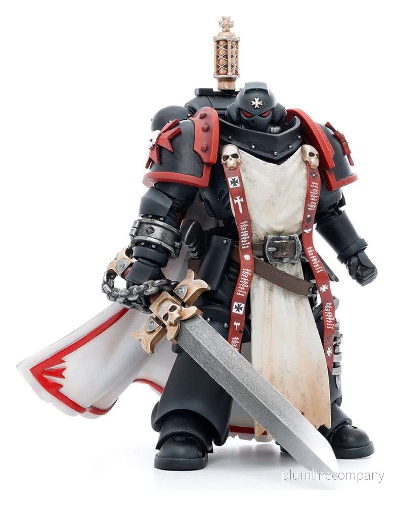 Warhammer 40k Actionfigur i skala 1/18 Black Templars Primaris Sword Brethren Eberwulf, 12 cm Warhammer 40k Actionfigur i skala 1/18 Black Templars Primaris Sword Brethren Eberwulf, 12 cm