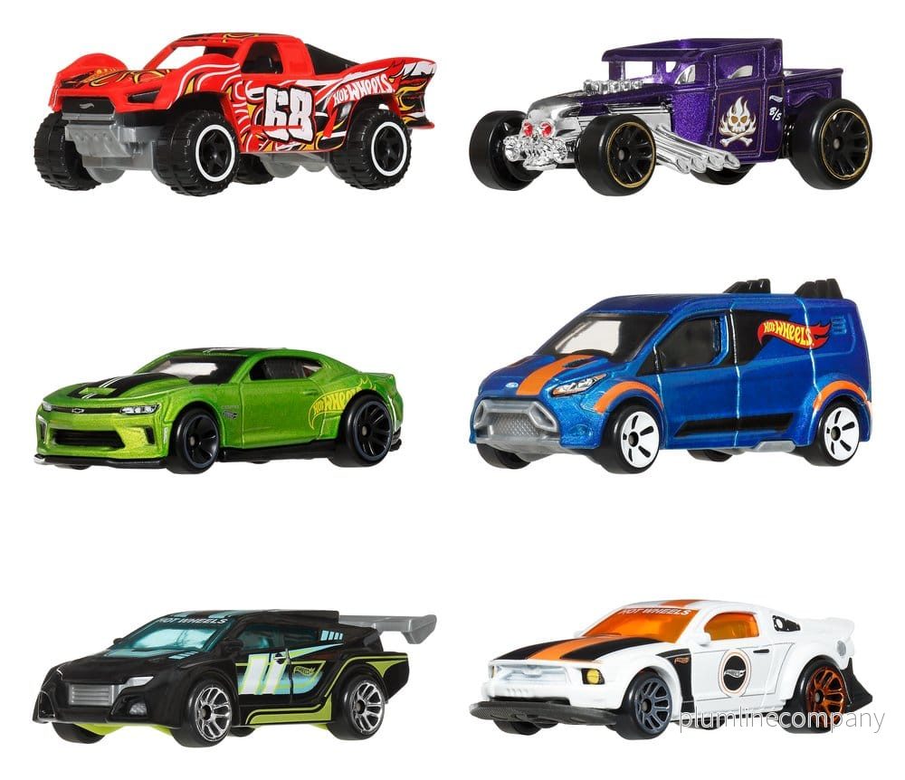Hot Wheels Silver Series Urfasta Die-Cast Fordon 6-Pack 1/64 Legends