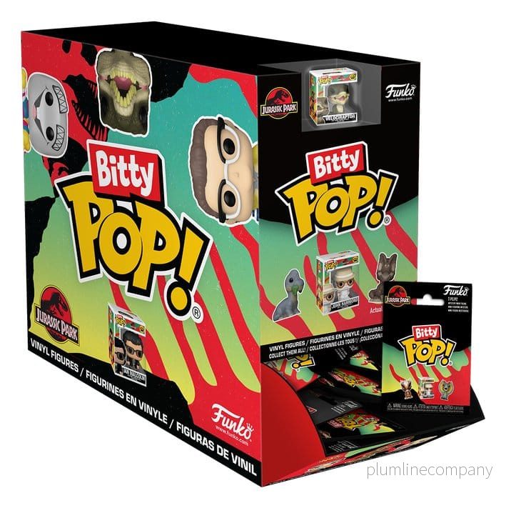 Jurassic Park Bitty POP! Figurer 2 cm Display (32) Komplett Samling Jurassic Park Bitty POP! Figurer 2 cm Display (32) Komplett Samling