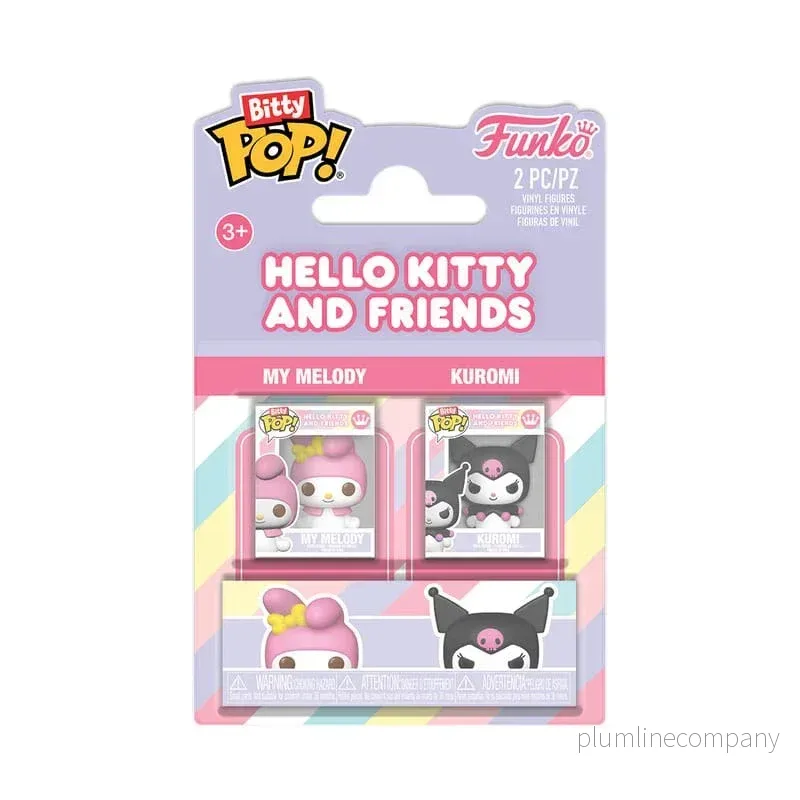 Hello Kitty Bitty POP! Figurer 2-Pack My Melody & Kuromi 2 cm