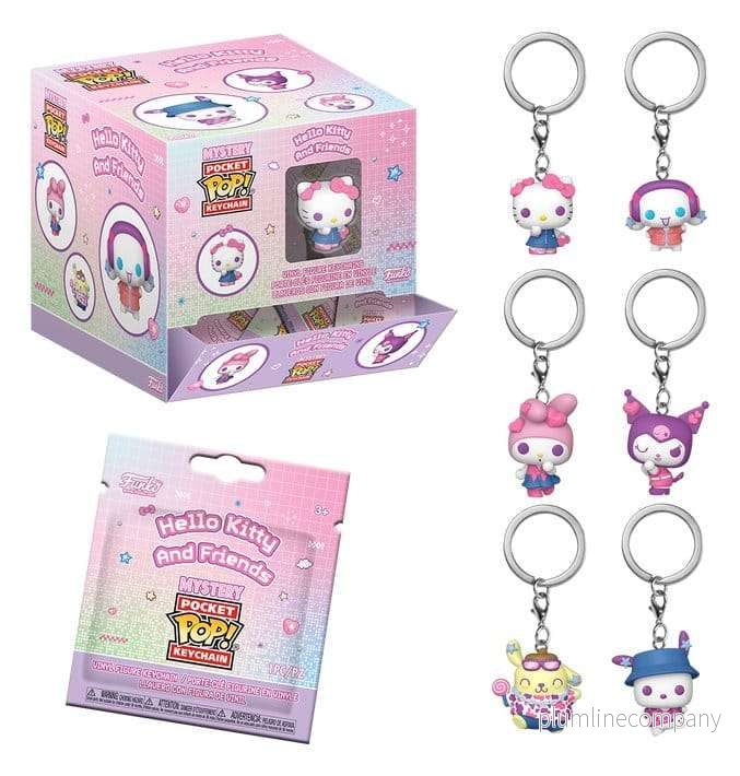 Sanrio POP! Vinyl-nyckelringar 4 cm Hello Kitty & Friends Display (12) - Bild 2