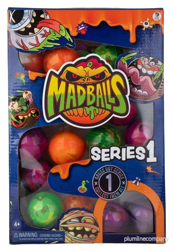 Mad Balls Bouncy Balls Display med 40 kapslar Mad Balls Bouncy Balls Display med 40 kapslar