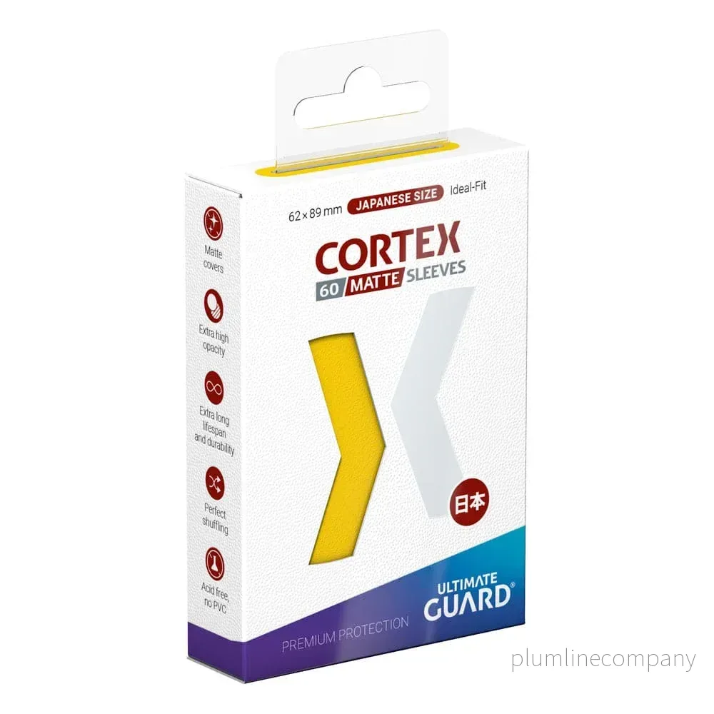 Ultimate Guard Cortex Sleeves Matte Japansk Storlek (60) - Gul