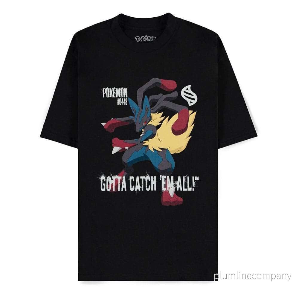 Pokémon Mega Evolutions T-shirt – Mega Lucario Gotta Catch Em All Pokémon Mega Evolutions T-shirt – Mega Lucario Gotta Catch Em All