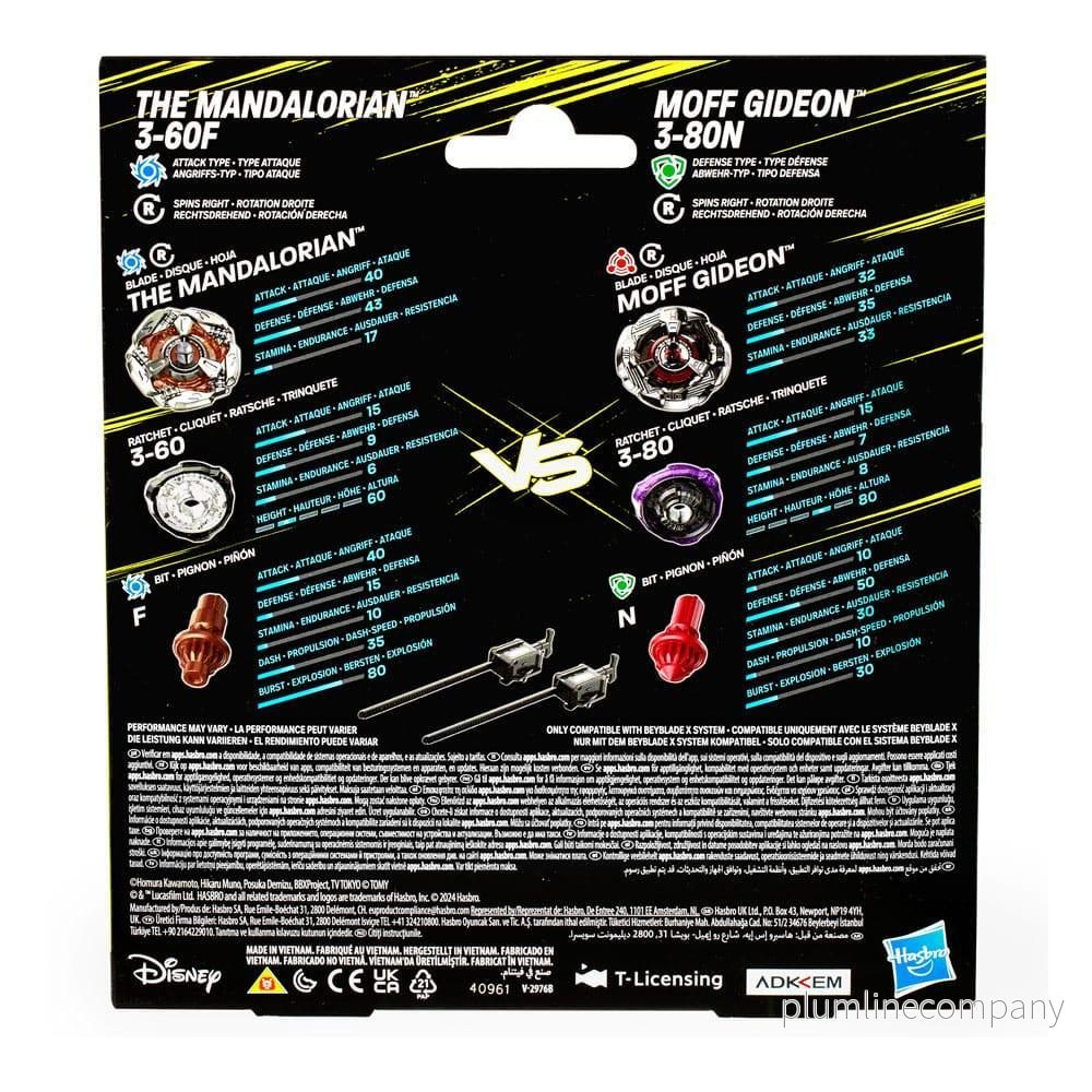 Beyblade X och Star Wars Samarbete The Mandalorian 3-60F vs. Moff Gideon 3-80N - Bild 3