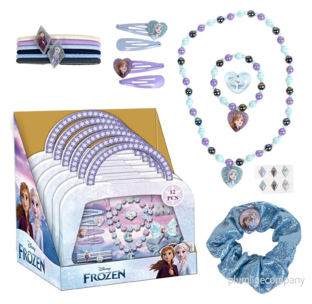 Frozen Beauty-tillbehörsdisplay 1.0 (6) – Display och set med skönhetsprodukter från Frozen-licensierat Cerda