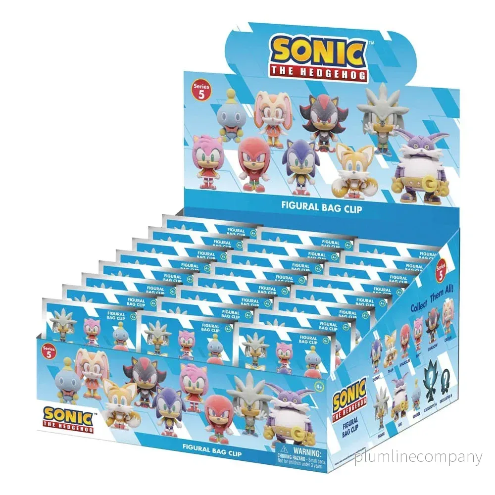 Sonic the Hedgehog PVC Bag Clips Flocking Series 5 Display (24) - Bild 2