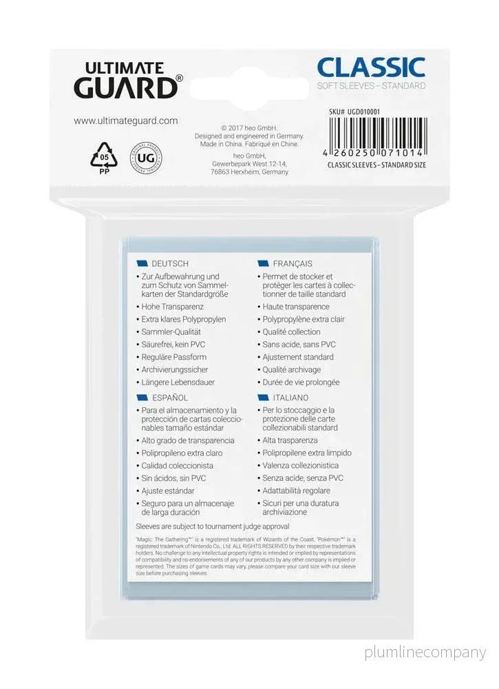 Ultimate Guard Classic Sleeves Standard Storlek (100) - Bild 3
