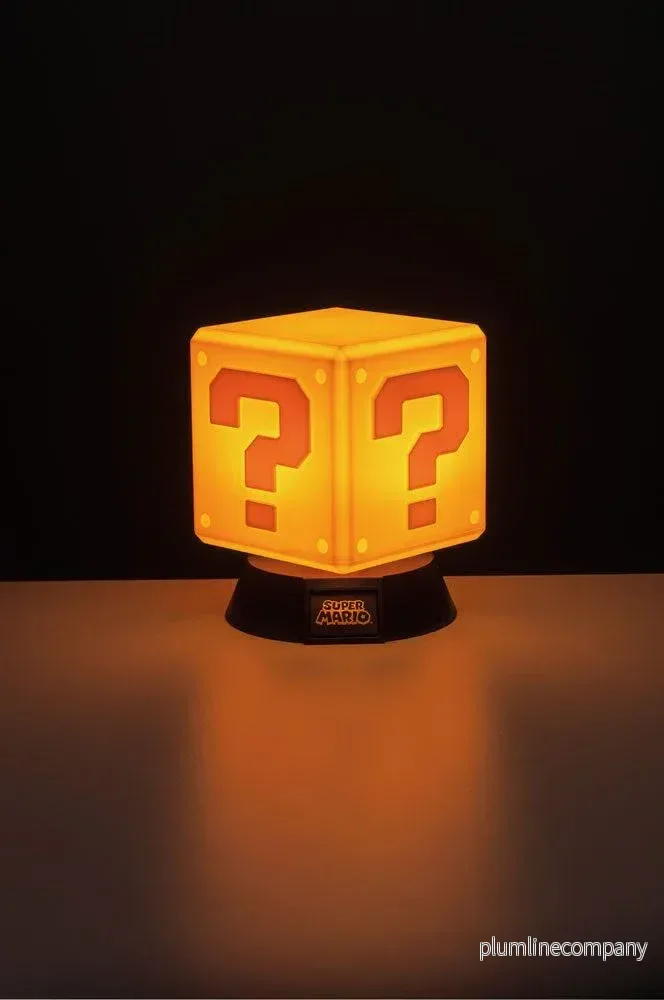 Super Mario 3D Light - Frågetecken Block 10 cm