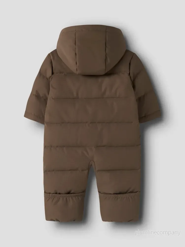 Babyoverall Puffer - Dark Earth - NBNLAMEDOW03 PUFFER SNOWSUIT FO LIL - Bild 2