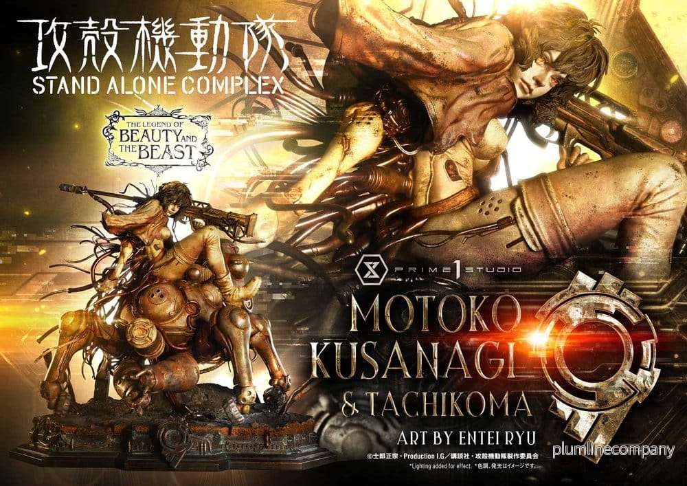 Ghost in the Shell Stand Alone Complex The Legend of Beauty and the Beast staty 1/4 Motoko Kusanagi & Tachikoma Art by Entei Ryu 53 cm - Bild 3