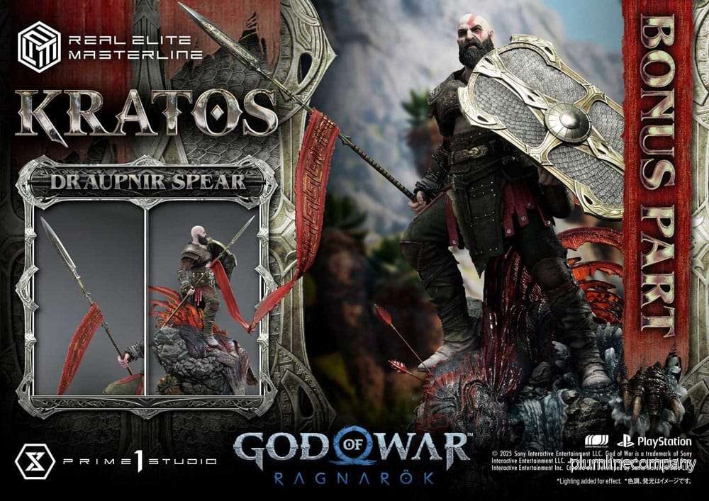 God of War: Ragnarok Real Elite Masterline Series staty 1/3 Kratos Ultimate Bonus Version 95 cm - Bild 2