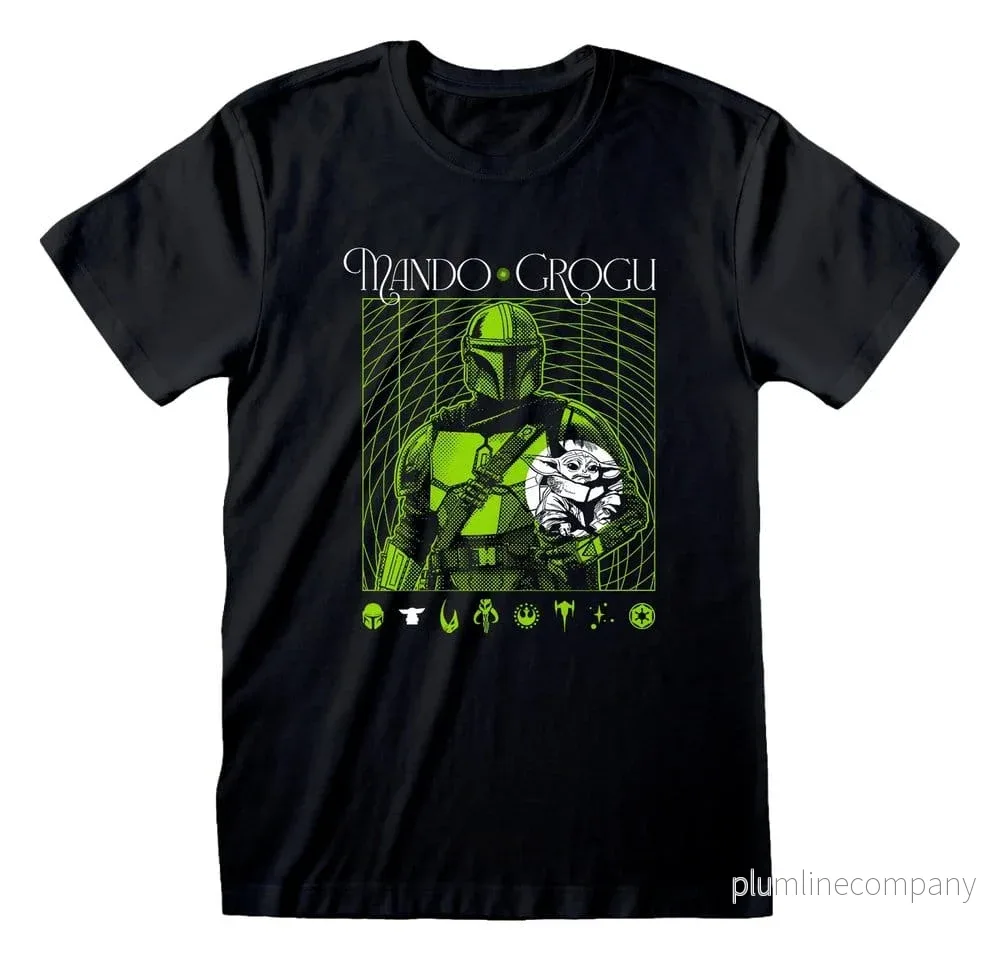 Star Wars The Mandalorian T-shirt Handover grön