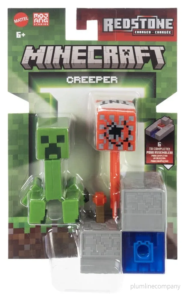 Minecraft Actionfigur Creeper 8 cm – Autentisk skala med rörliga leder och Redstone-tillbehör - Bild 3