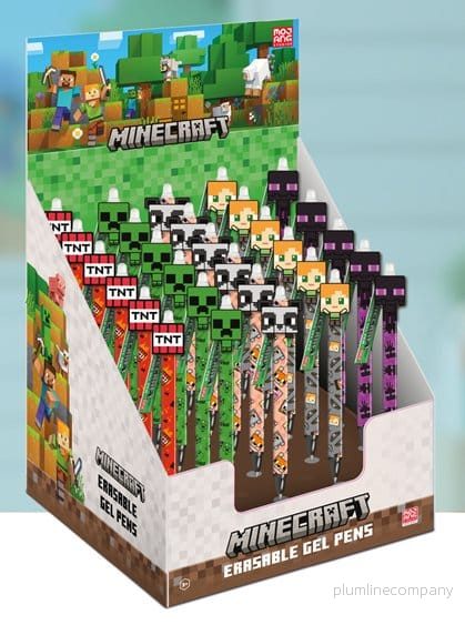 Minecraft Suddbara Gelpennor med Figurer i Display (30 stycken) - Bild 2
