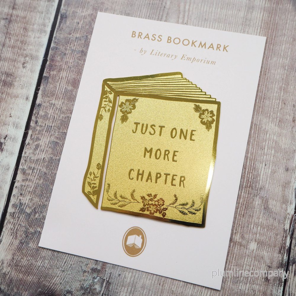 LiteraryEmporium - Bokmärke i mässing med texten »Just One More Chapter» - Bild 3