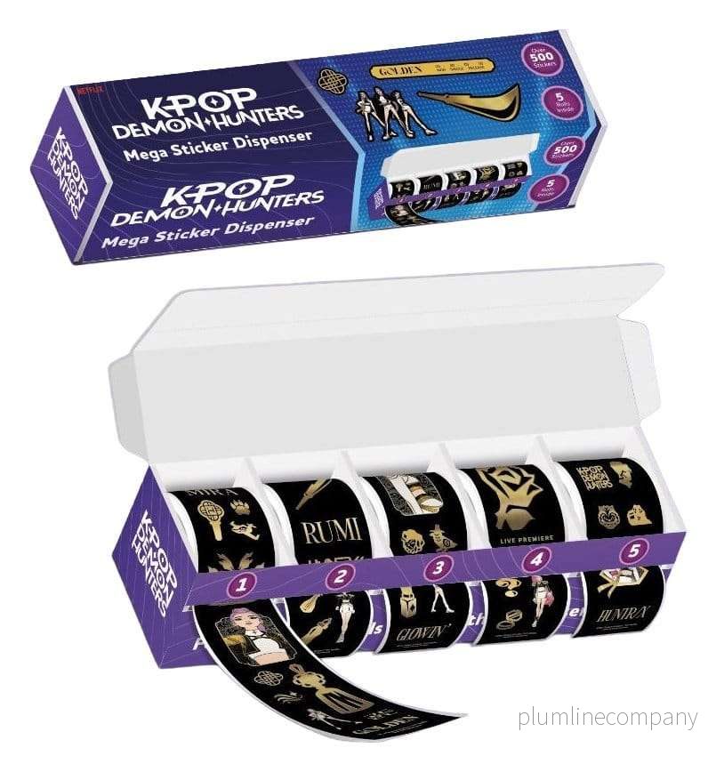 KPop Demon Hunters Sticker Dispenser Golden KPop Demon Hunters Sticker Dispenser Golden