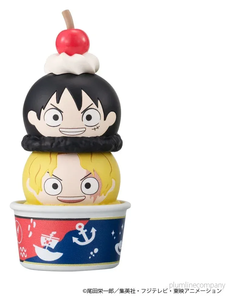 One Piece Tsumichen Stapla & Byt Tradingfigur 6-Pack 8 cm (med present) - Bild 3