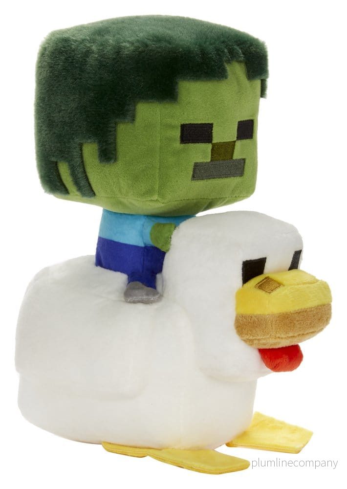 Minecraft Deluxe Gosedjur Chicken Jockey 20 cm – Mjukisdjur från det populära spelet Minecraft Deluxe Gosedjur Chicken Jockey 20 cm – Mjukisdjur från det populära spelet